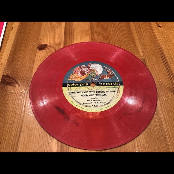 VINTAGE CHRISTMAS VINYL 45rpm RECORDS EPHEMERA DISPLAY - Picture 4 of 6